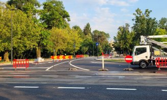 FOTO. Așa arată noul pod provizoriu construit pentru a menține legătura peste Someș până se reface vechiul Garibaldi