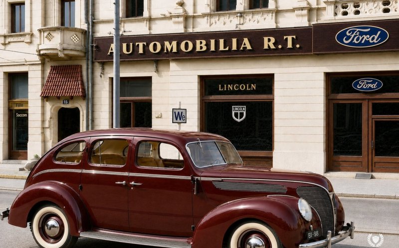 Reprezentanța Automobilia R.T., distribuitor al mărcilor Ford și Lincoln în Clujul interbelic