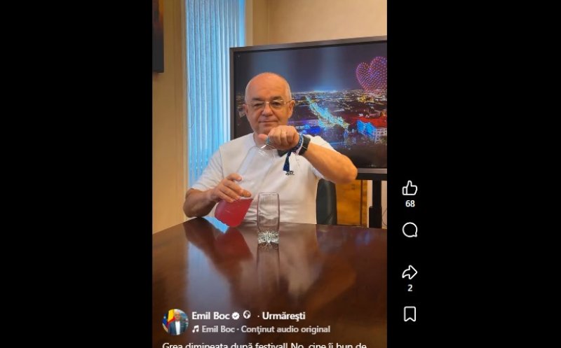 Primarul Boc revine cu leacul pentru mahmureală post Untold