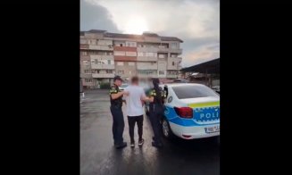 A furat o mașină din Florești și a fost prin la Turda. Nu are permis și era și băut