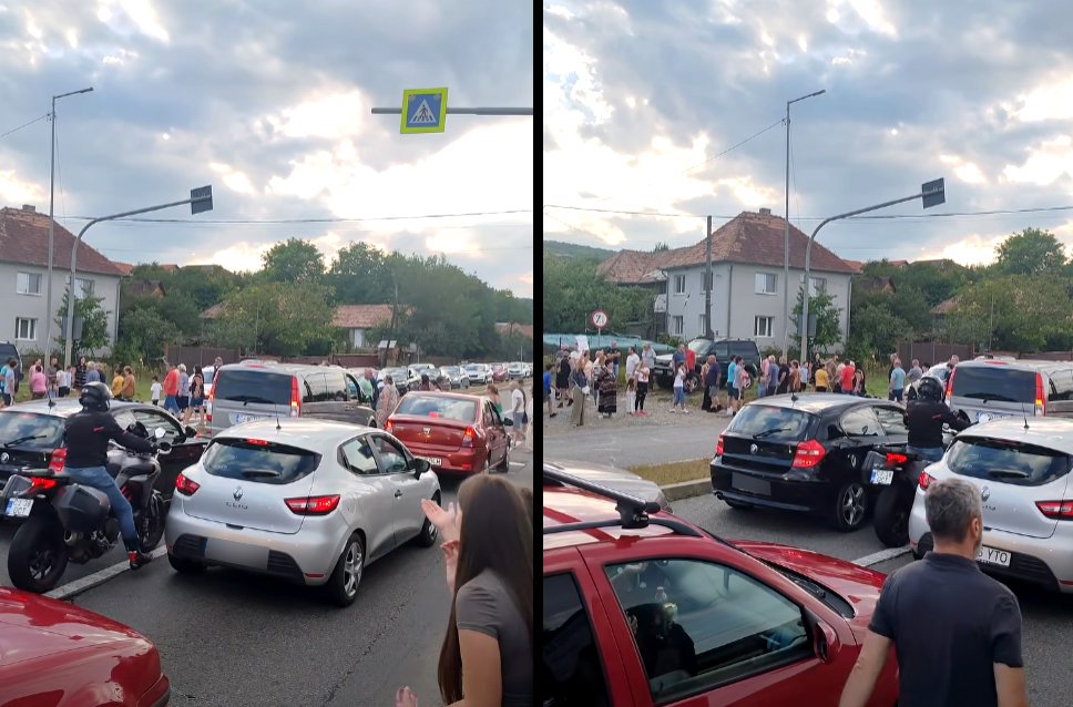 Protest în localitatea Vâlcele, pe DN1 / Prea multe ACCIDENTE