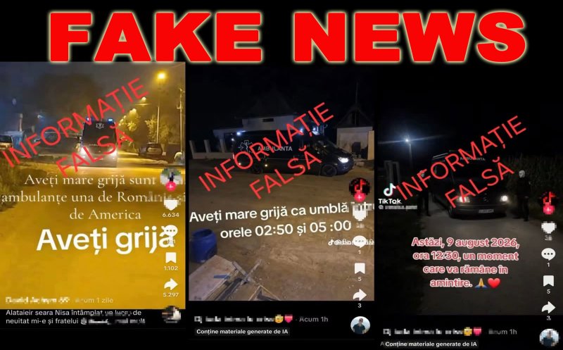 Prefectul Clujului cere toleranță ZERO față de orice formă de violență împotriva personalului medical / ”Ambulanța neagră care răpește copii”, un fake-news grosolan