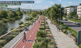 Turda pregătește un nou coridor pietonal și velo pe malul Arieșului. Traseul va avea aproximativ 6,5 kilometri