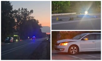 Accident GRAV pe un drum din Cluj: un pieton a murit după ce a fost lovit din plin de o mașină