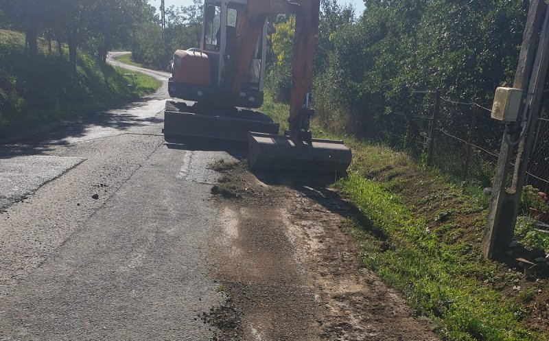 Un nou drum județean din Cluj a intrat în reparații. Ce lucrări se execută