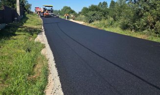 Asfalt „ca în palmă” pe un sector de drum județean din Cluj. Va funcționa ca o mini-centură