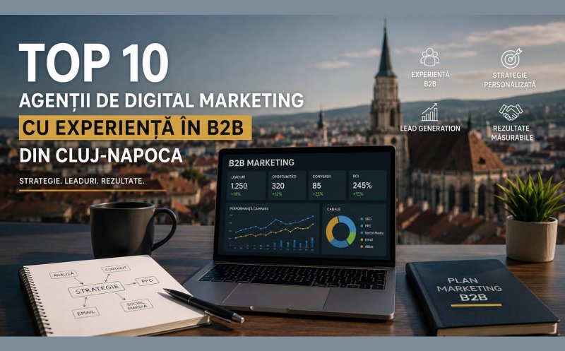 Top 10 agenții de digital marketing cu experiență în B2B din Cluj-Napoca