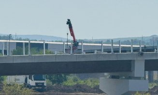 Pasajul de la Jucu prinde contur. Imagini de pe șantier