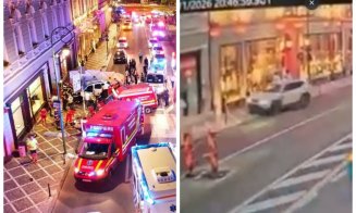 Tragedia din centrul Brașovului, soldată cu doi morți, surprinsă de camerele de supraveghere. Martor: "A fost un carnagiu"