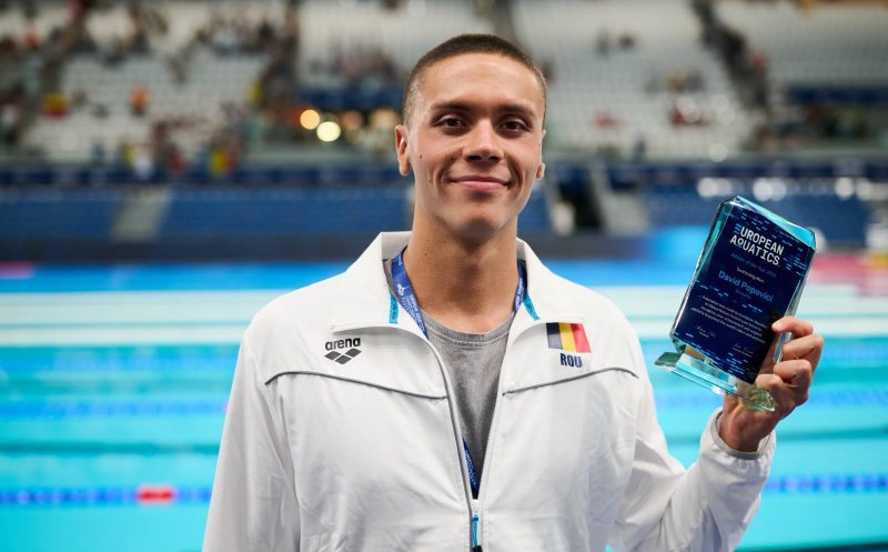 David Popovici, premiat de European Aquatics cu titlul de cel mai bun înotător din 2025