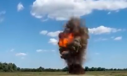 Dronă căzută pe teritoriul României, detonată controlat de specialiștii MApN