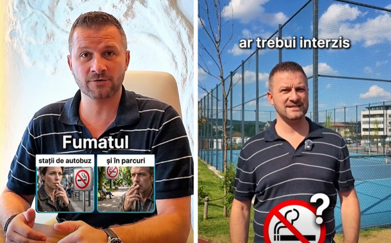 Floreștiul vrea să interzică fumatul în stațiile de autobuz și în parcuri. Primarul: „Tu ce părere ai?”