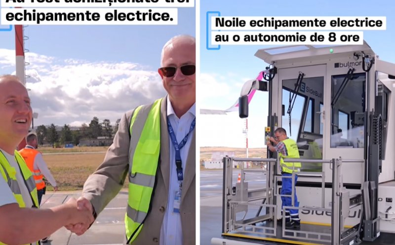 Un nou pas spre un Aeroport mai verde la Cluj. La ce vor fi folosite noile echipamente electrice