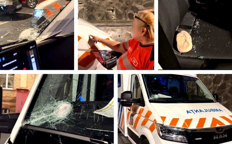 Cei 7 inculpați care au atacat o ambulanță în Cluj cu bâte, topoare și bolovani, se află la Tribunalul Cluj. Au constestat arestul preventiv