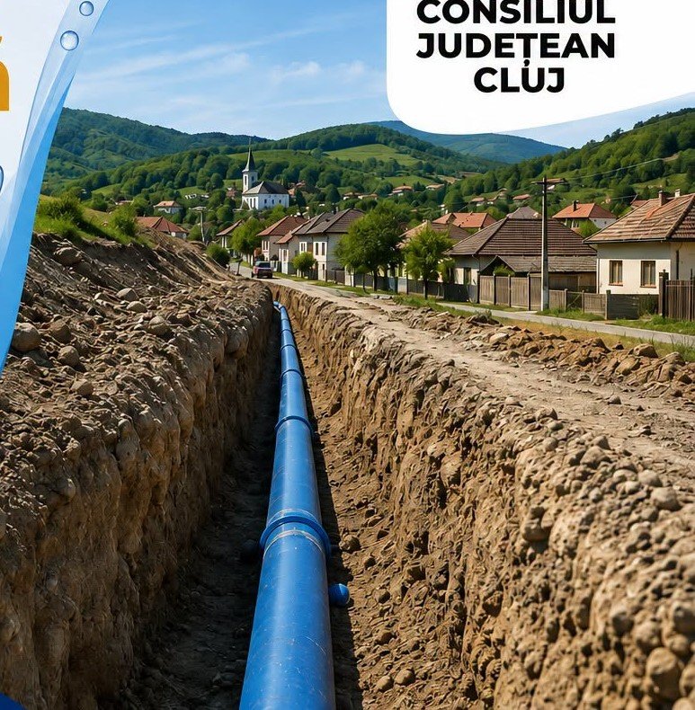 Zeci de noi gospodării din Cluj vor avea apă potabilă. Investiție de 3,5 mil. lei