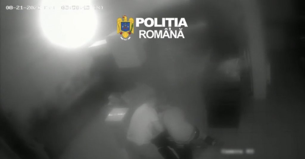Hoț prins în flagrant la Huedin, în timp ce încerca să pătrundă într-o societate comercială