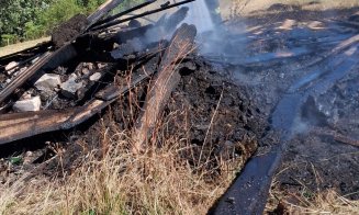 Incendiu la un atelier de prelucrare a lemnului din Mărișel