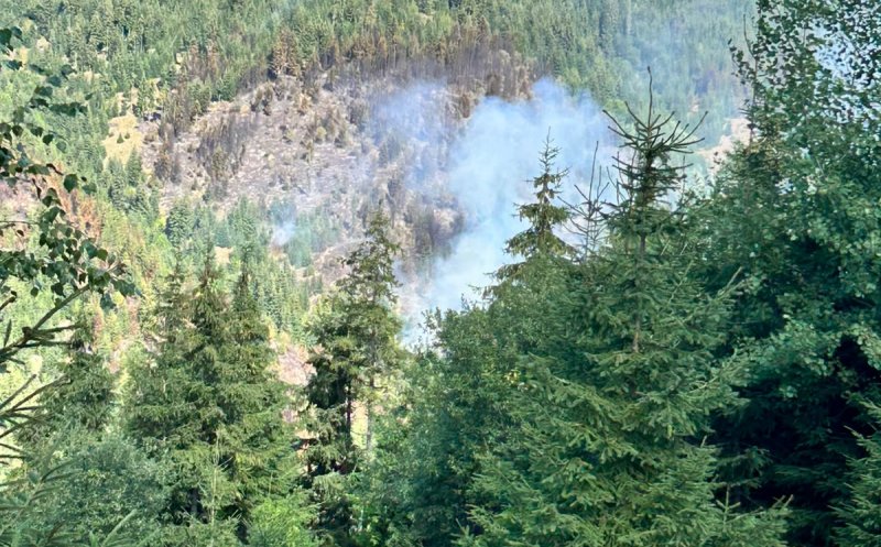 Un nou incendiu la Mărișel, în zona Crucea Iancului