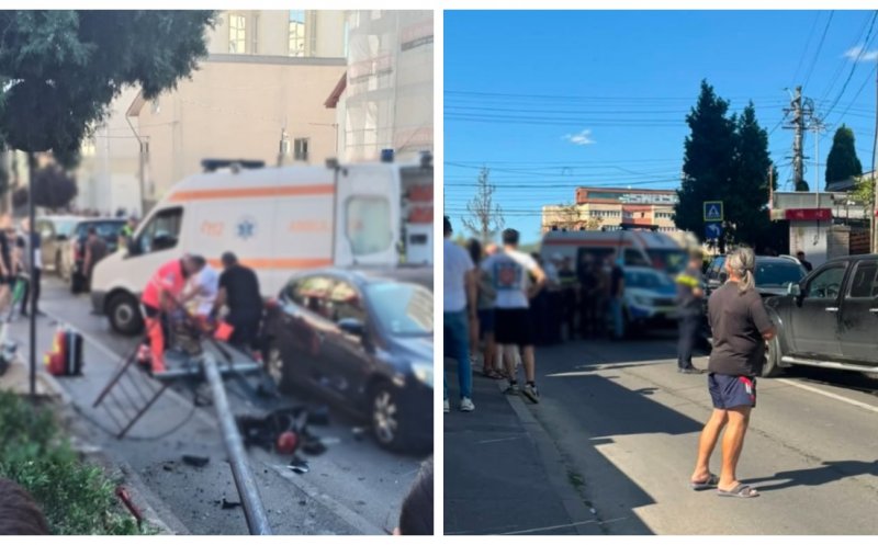 IPJ Cluj, detalii despre șoferul care a fugit de poliție cu o mașină furată: a lovit un gard, două mașini și o femeie