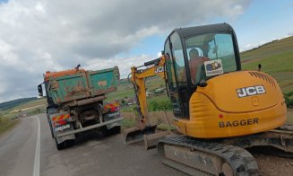 Un important drum județean din Cluj a intrat în reparații