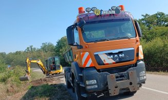 Un important drum județean din Cluj a intrat în reparații
