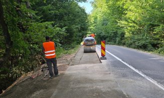 Se repară un drum important din zona metropolitană a Clujului