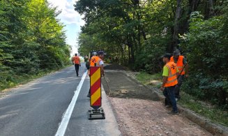 Se repară un drum important din zona metropolitană a Clujului