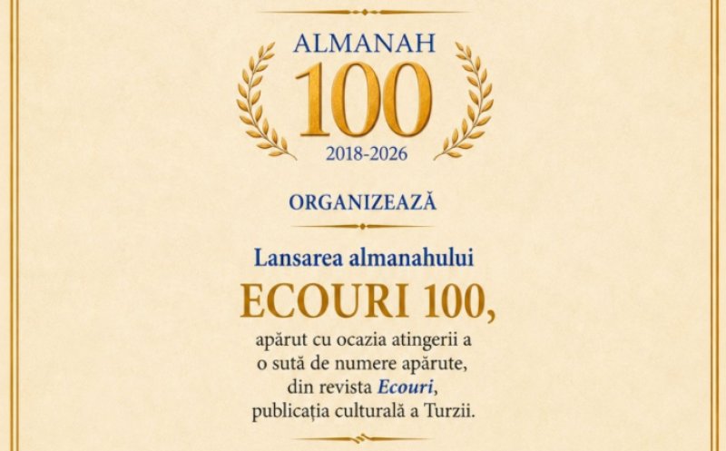 Turda sărbătorește 100 de numere ale revistei „Ecouri”. Almanah aniversar, lansat la Primărie