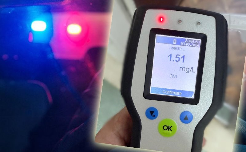 FĂRĂ permis + 1,51 mg/l alcool pur în aerul expirat, pe șoselele Clujului = Dosar PENAL. Dacă ești prins / Individul, săltat de polițiști, a REFUZAT prelevarea de brobe biologice
