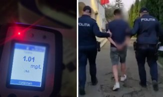La volan, la 2 noaptea, cu 1,01 mg/l alcool. Tânăr de 27 de ani, tras pe dreapta și reținut de polițiștii clujeni
