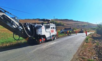 Un drum județean din Cluj a intrat în reparații. Ce lucrări se execută