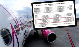 Baza operațională Wizz Air de la Cluj-Napoca, vizată de concedieri colective