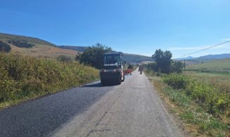 Drumul județean care leagă Turda de satul Lita a intrat în reparații. Lucrările se derulează pe un sector de peste 13,5 km
