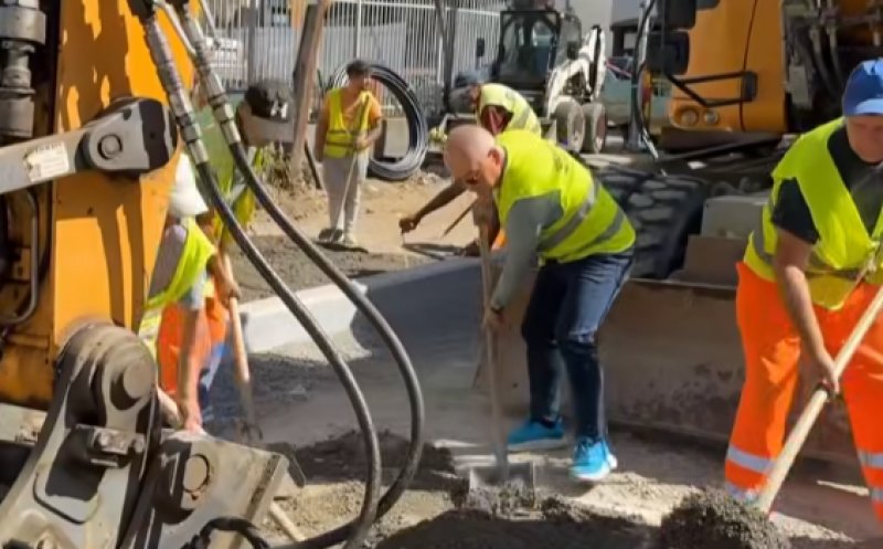 Boc a pus mâna pe lopată pe Piezișă: „Terminăm strada”