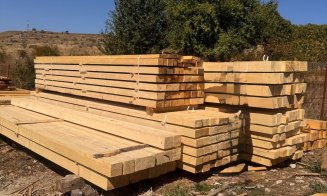 Peste 17 metri cubi de material lemnos, găsiți lipsă la un control al polițiștilor la Cluj-Napoca