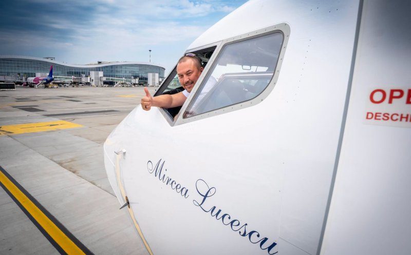 Primul zbor pentru noul avion intrat în flota TAROM, care poartă numele „Mircea Lucescu”: „Modern, curat, silențios”