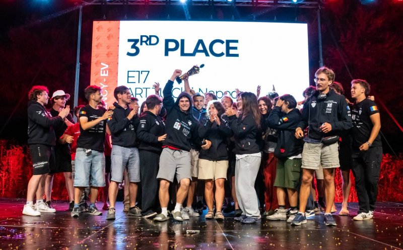 Clujul dă lovitura în Formula Student! Echipa UTCN a dus monopostul electric pe locul 49 în lume