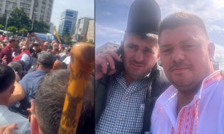Consilierul județean AUR din Cluj, Adrian Vlad Stețca, ”cioban” pentru o zi la ”ciomăgeala” din București