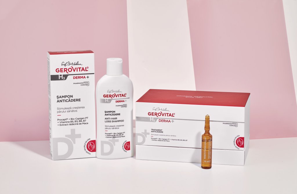 Ce poți face să oprești căderea părului și cum te ajută Gerovital H3 Derma+