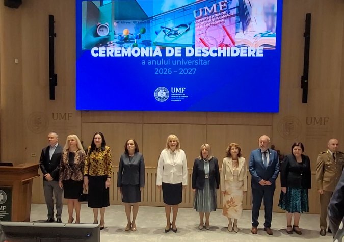 Rectorul UMF Cluj, Anca Buzoianu, mesaj pentru „boboci” la deschiderea anului universitar: „Ați devenit studenții celei mai bune universități medicale din țară”