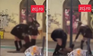 Așa s-a încheiat noaptea unei tinere, la Cluj-Napoca. După ce a petrecut, două prietene s-au chinuit să o ridice de pe asfalt