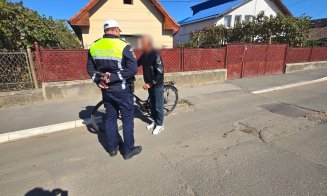 Cluj: biciclist „beat criță”, prins de polițiști. Aproape 40 de șoferi au fost amendați pentru viteză