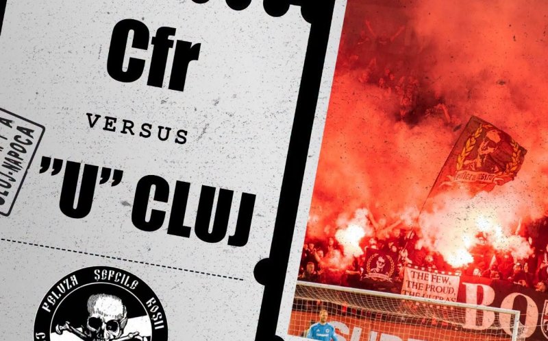 Câte sectoare au primit suporterii ”U” Cluj la derby-ul din Gruia cu CFR