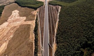 Cu avionul pe Autostrada Transilvania: Imagini spectaculoase între Poarta Sălajului și Zimbor