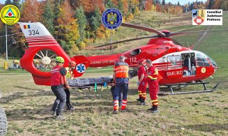 Adolescent grav rănit pe un traseu de mountain-bike. A fost solicitat elicopterul SMURD