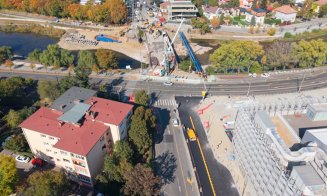 Noi imagini de pe șantierul Podului Garibaldi și a străzii Uzinei Electrice