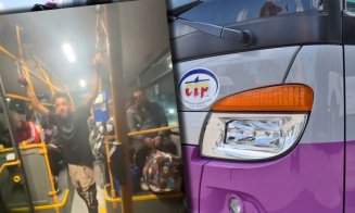 Golănașul de 15 ani filmat în timp ce făcea scandal într-un autobuz CTP, identificat și amendat de polițiștii clujeni
