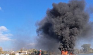 Incendii la bordul a două nave, în apropiere de Sulina