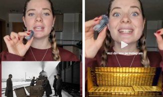 Tânără din Spania stabilită la Cluj, lecție de istorie pentru urmăritorii ei despre cele 90 de tone de aur ale României pe care Rusia nu le-a mai înapoiat