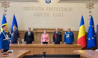 Conducerea Prefecturii Cluj, la ceremonia de predare-primire a mandatului de ministru al Afacerilor Interne, prin videoconferință